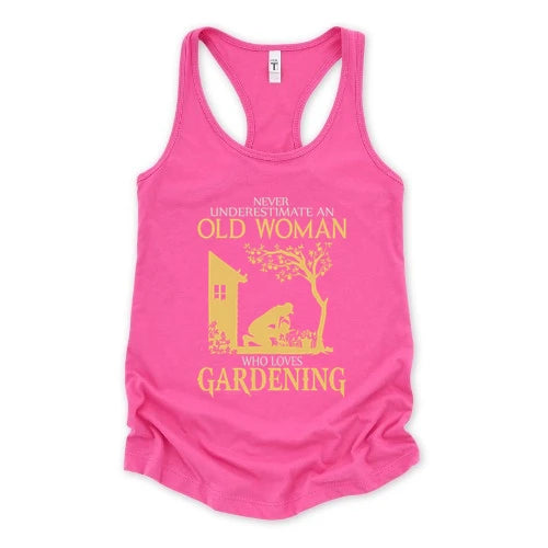 Never Underestimate An Old Woman Tank Top