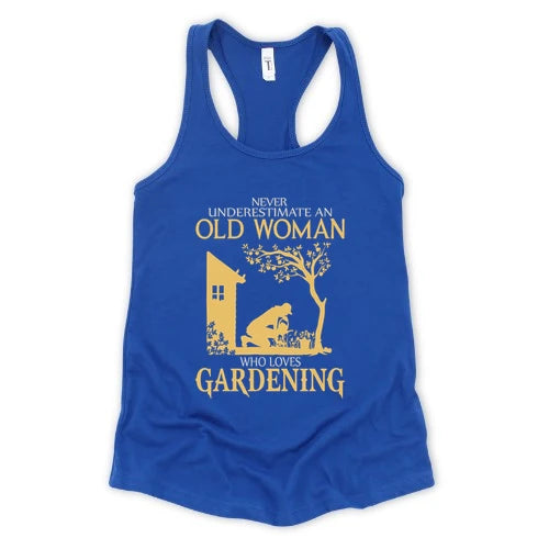 Never Underestimate An Old Woman Tank Top
