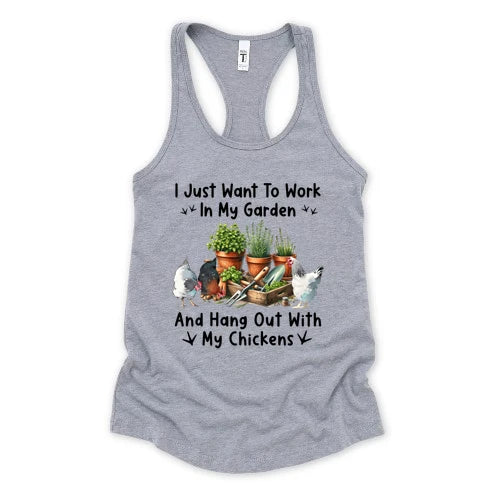 Garden & Chickens Tank Top