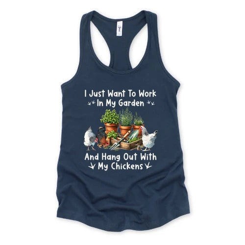 Garden & Chickens Tank Top