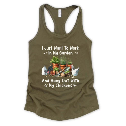 Garden & Chickens Tank Top