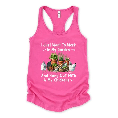 Garden & Chickens Tank Top