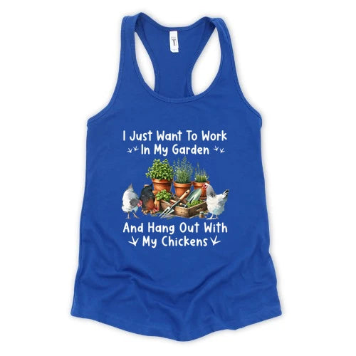 Garden & Chickens Tank Top