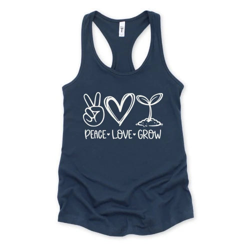 Peace Love Grow Tank Top