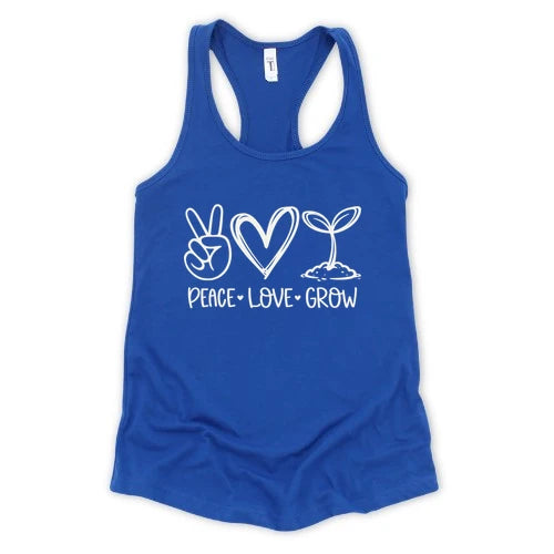 Peace Love Grow Tank Top