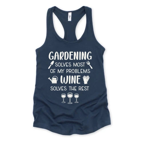 Wine Solves Problems Tank Top