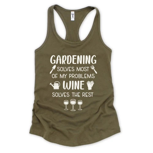 Wine Solves Problems Tank Top