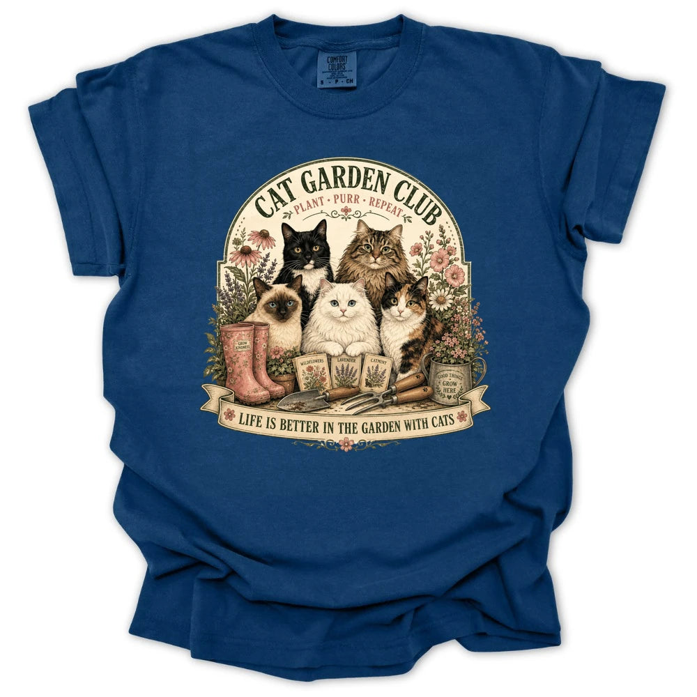 Cat Garden Club T-shirt