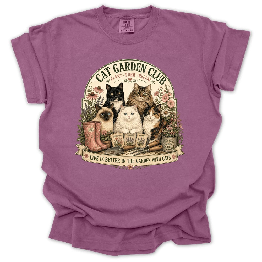 Cat Garden Club T-shirt
