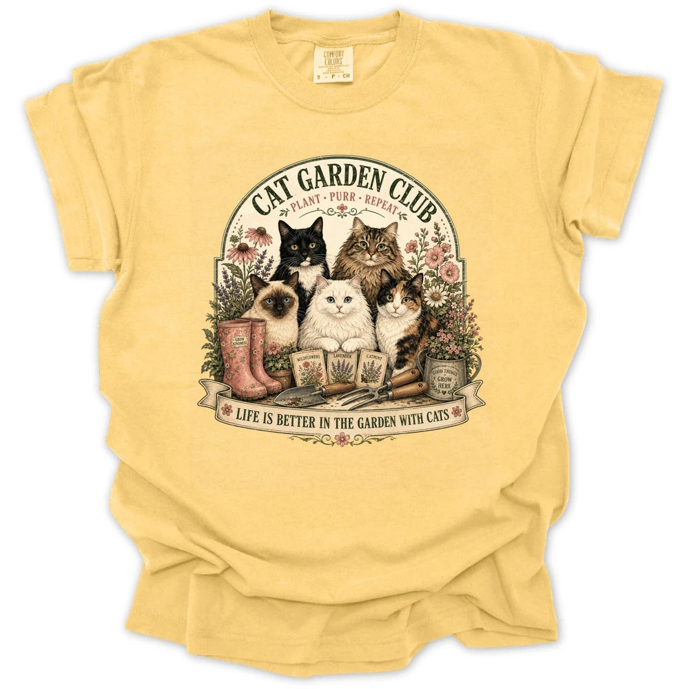 Cat Garden Club T-shirt