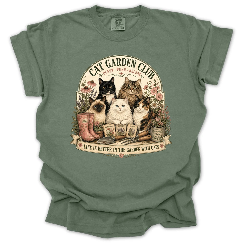 Cat Garden Club T-shirt