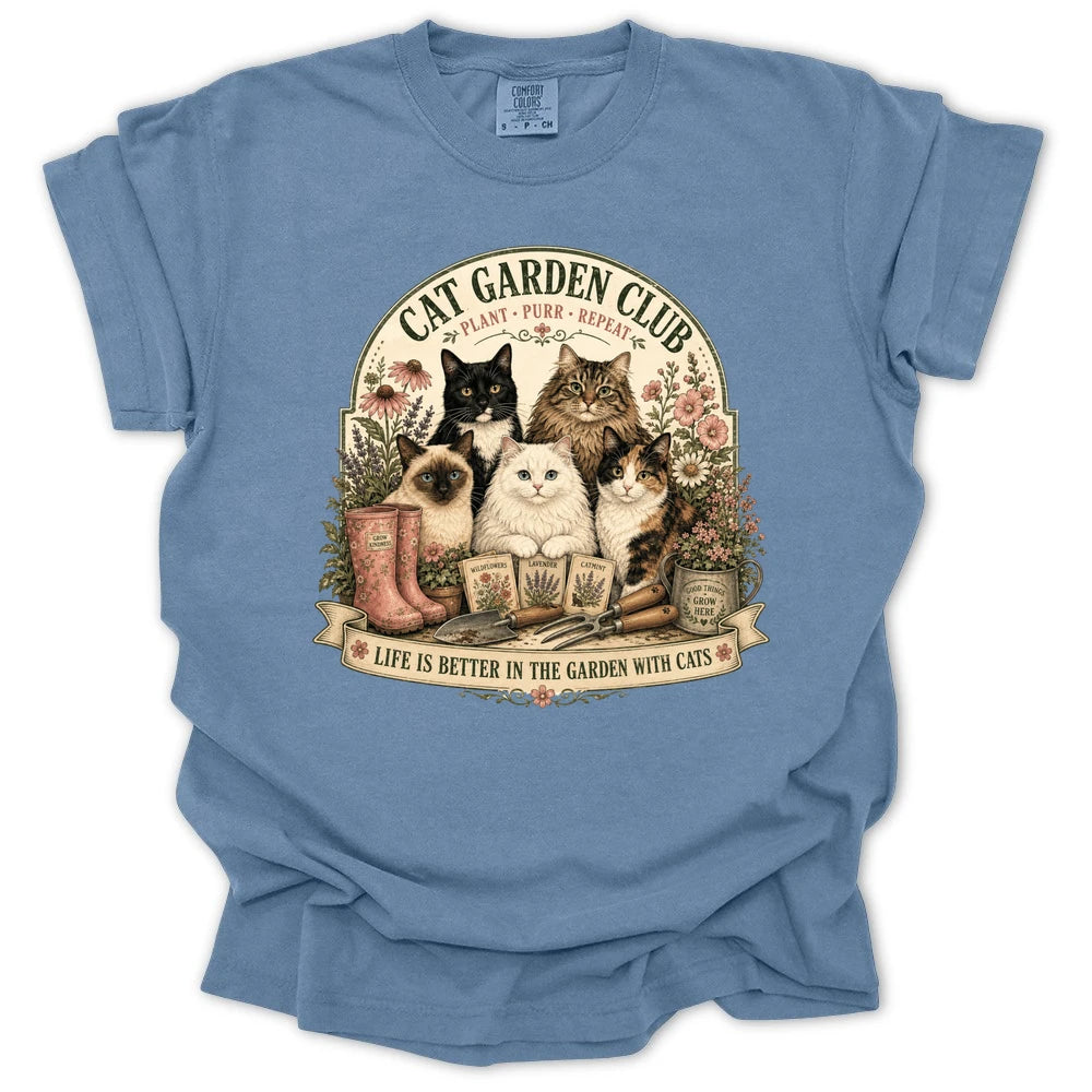 Cat Garden Club T-shirt