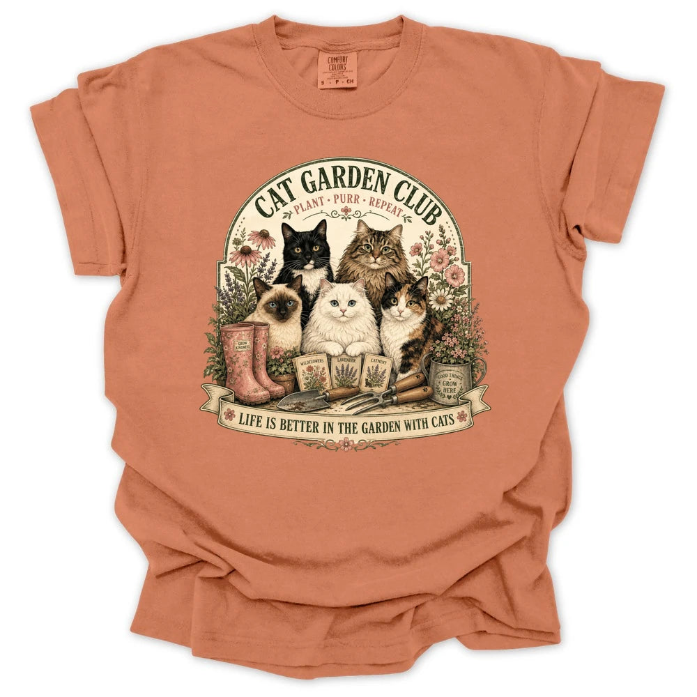 Cat Garden Club T-shirt