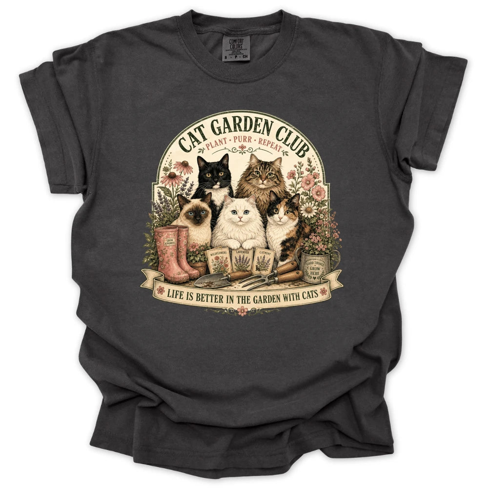 Cat Garden Club T-shirt