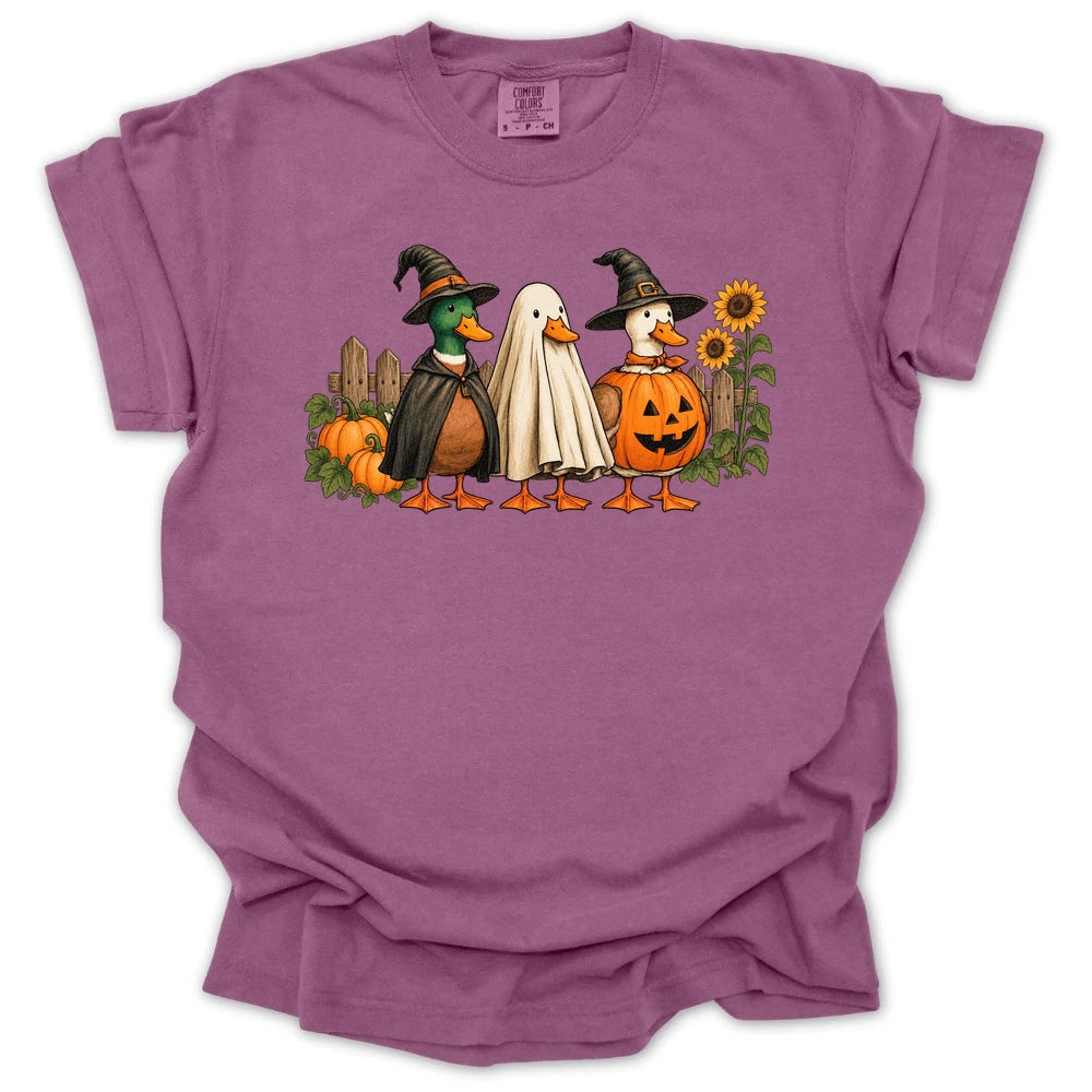 Spooky Garden Ducks T-shirt
