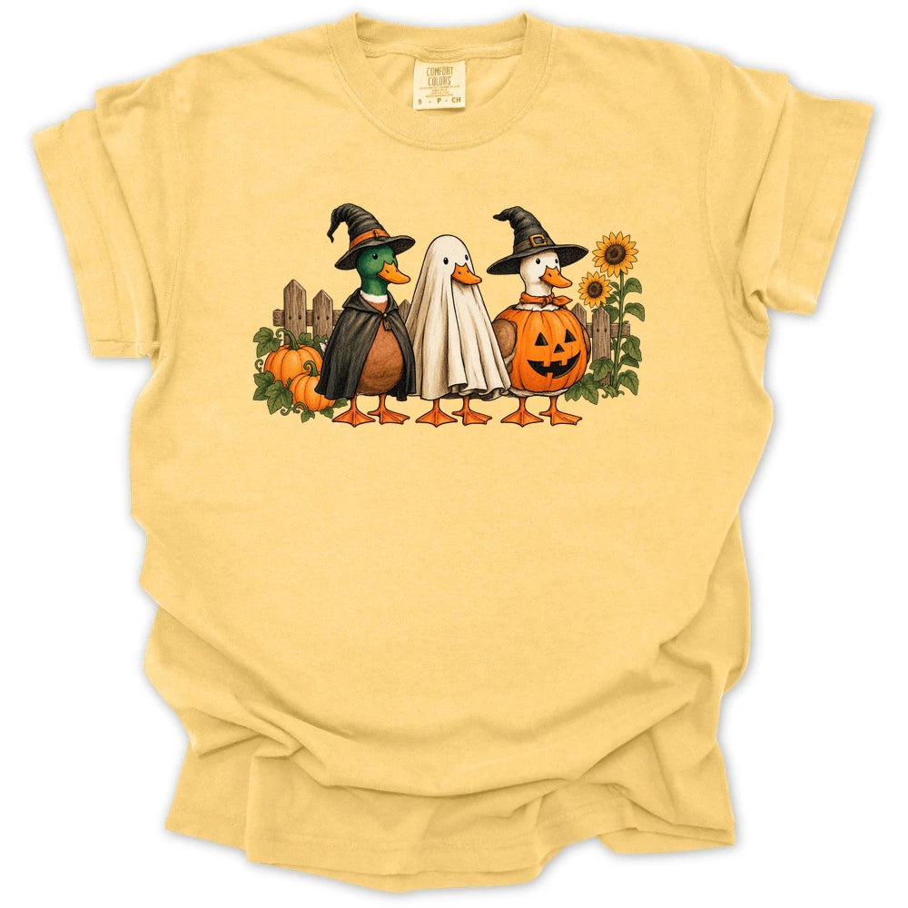 Spooky Garden Ducks T-shirt