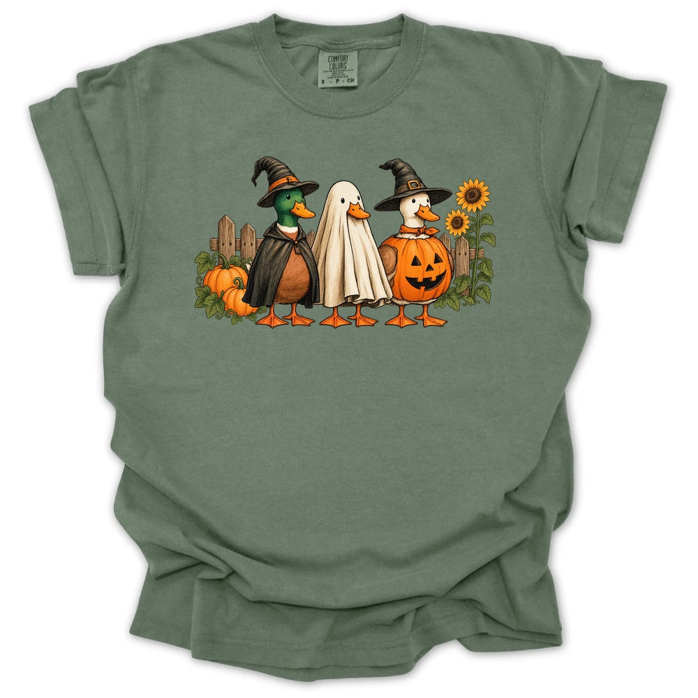 Spooky Garden Ducks T-shirt