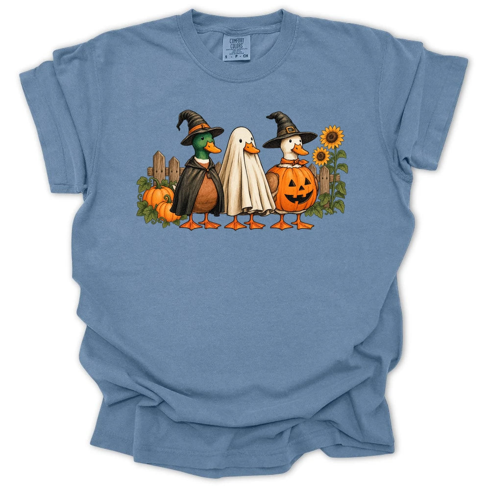 Spooky Garden Ducks T-shirt