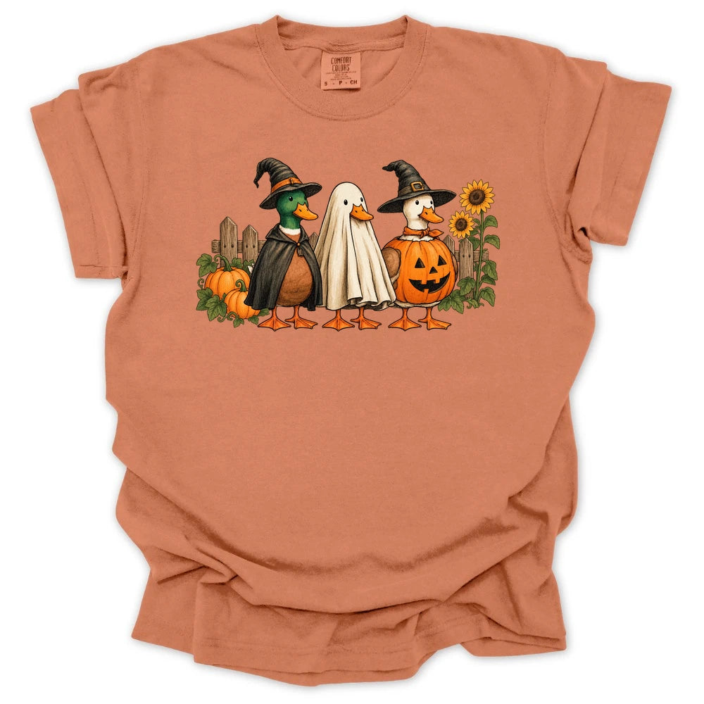 Spooky Garden Ducks T-shirt