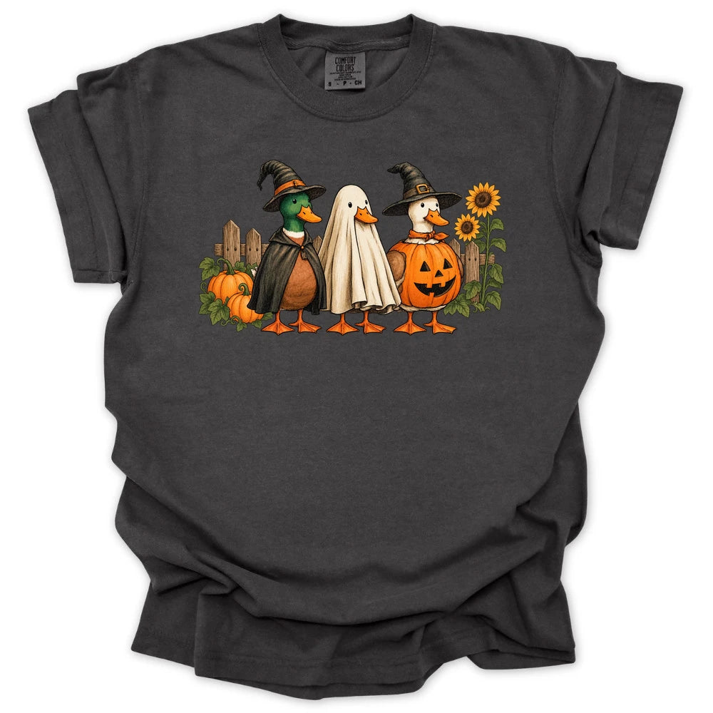 Spooky Garden Ducks T-shirt