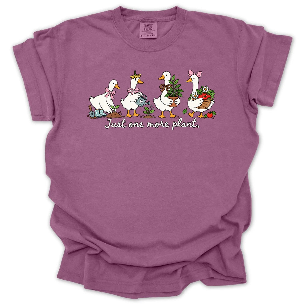 Just One More Plant Gardening Ducks T-shirt