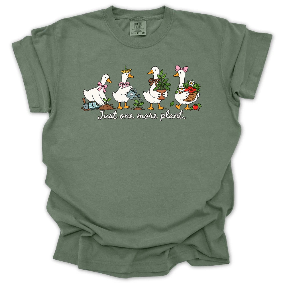 Just One More Plant Gardening Ducks T-shirt