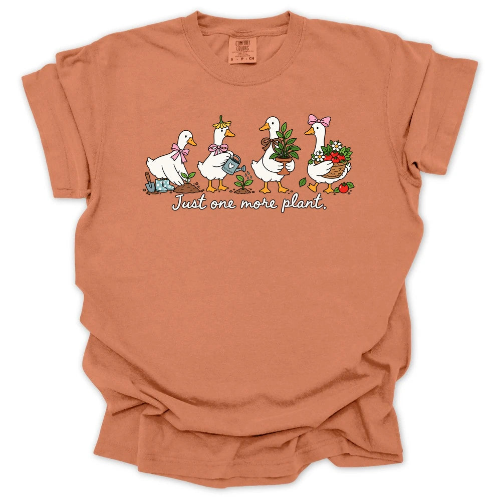 Just One More Plant Gardening Ducks T-shirt