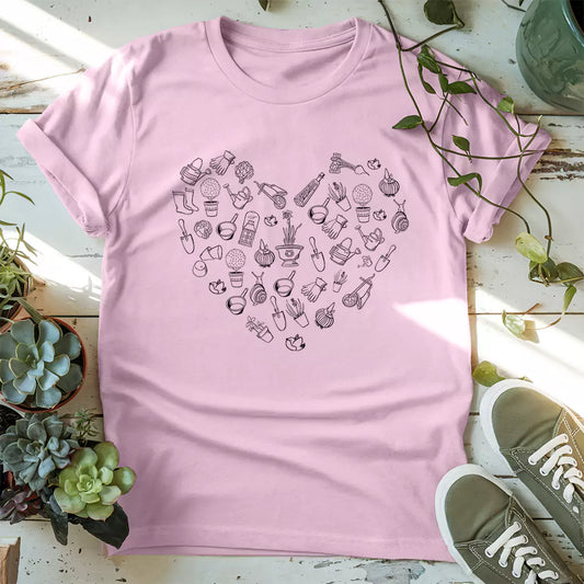 Garden Heart Sketch T-Shirt
