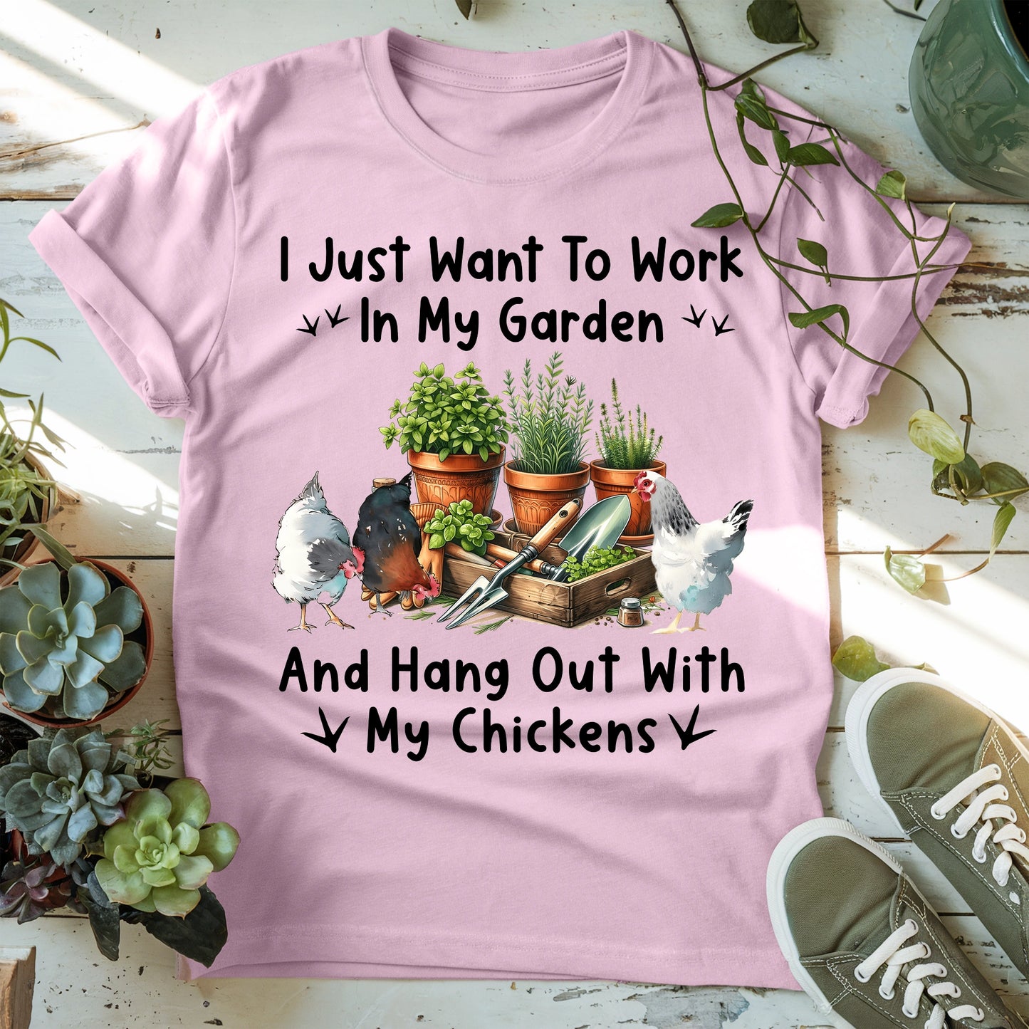 Garden & Chickens T-Shirt