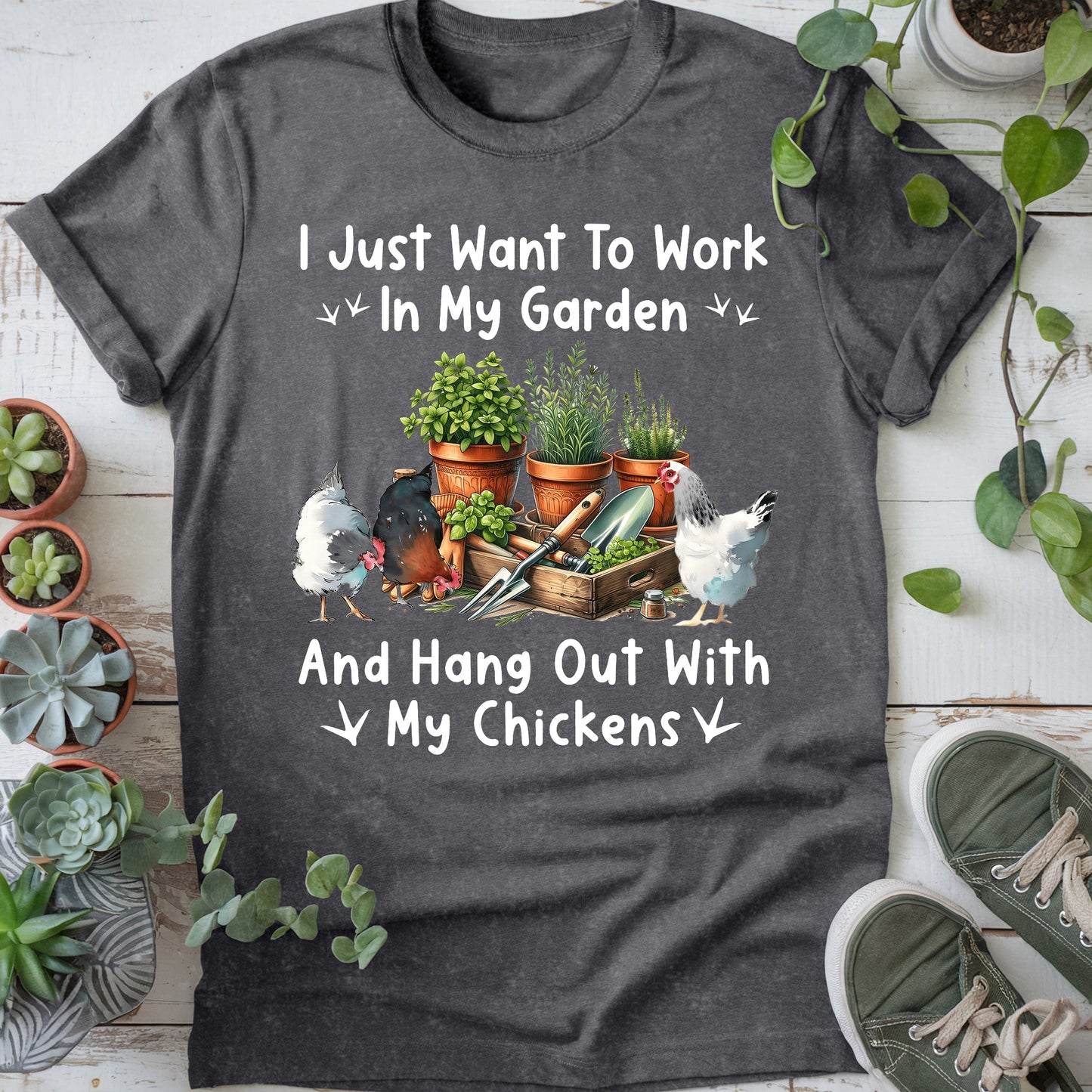 Garden & Chickens T-Shirt