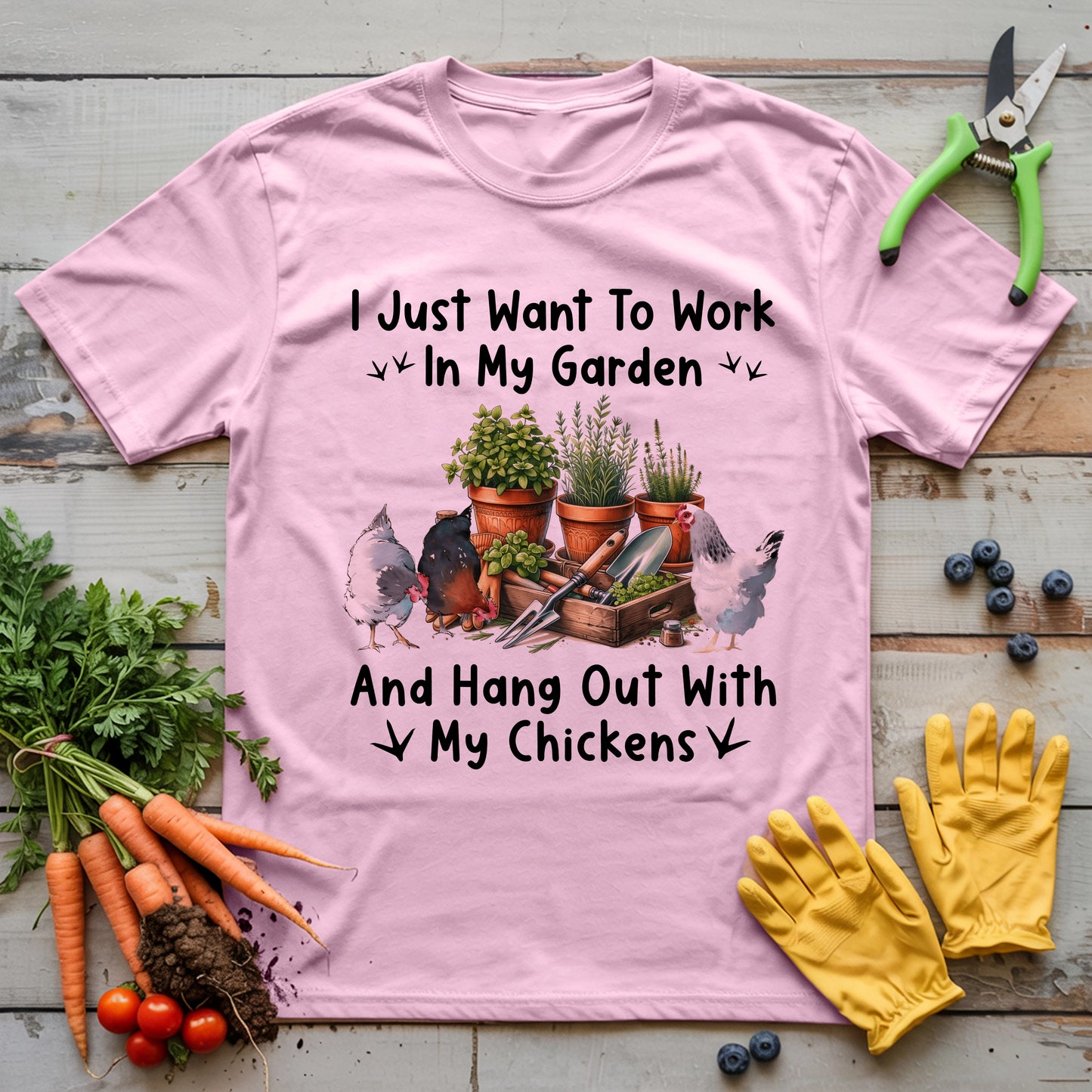Garden & Chickens T-Shirt