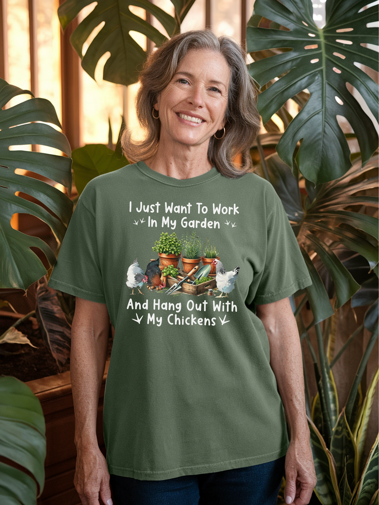 Garden & Chickens T-Shirt