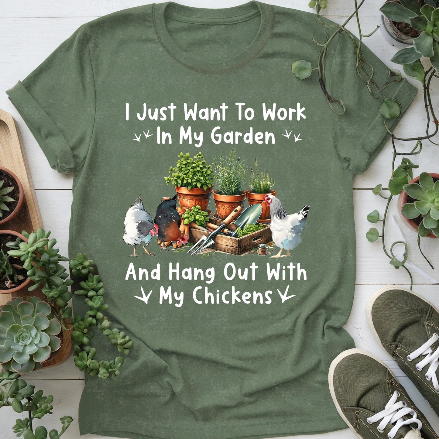 Garden & Chickens T-Shirt