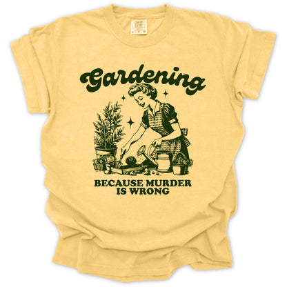 Gardening Not Murder T-Shirt