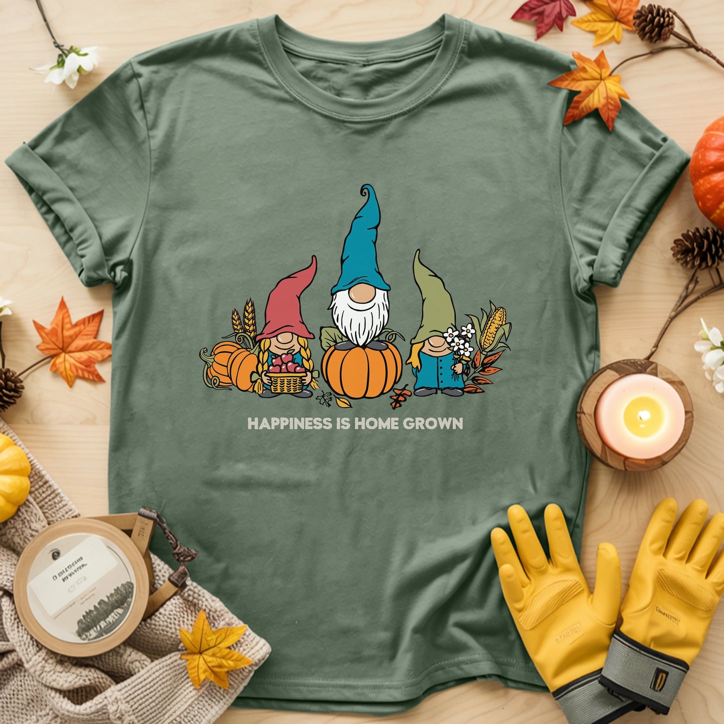 Hapiness is Homegrown T-shirt