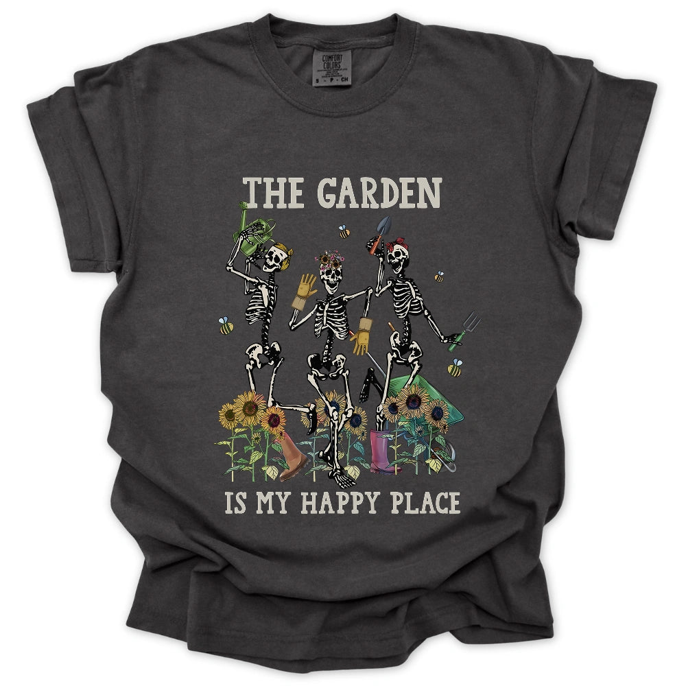 Dancing Skeleton Gardening  T-shirt