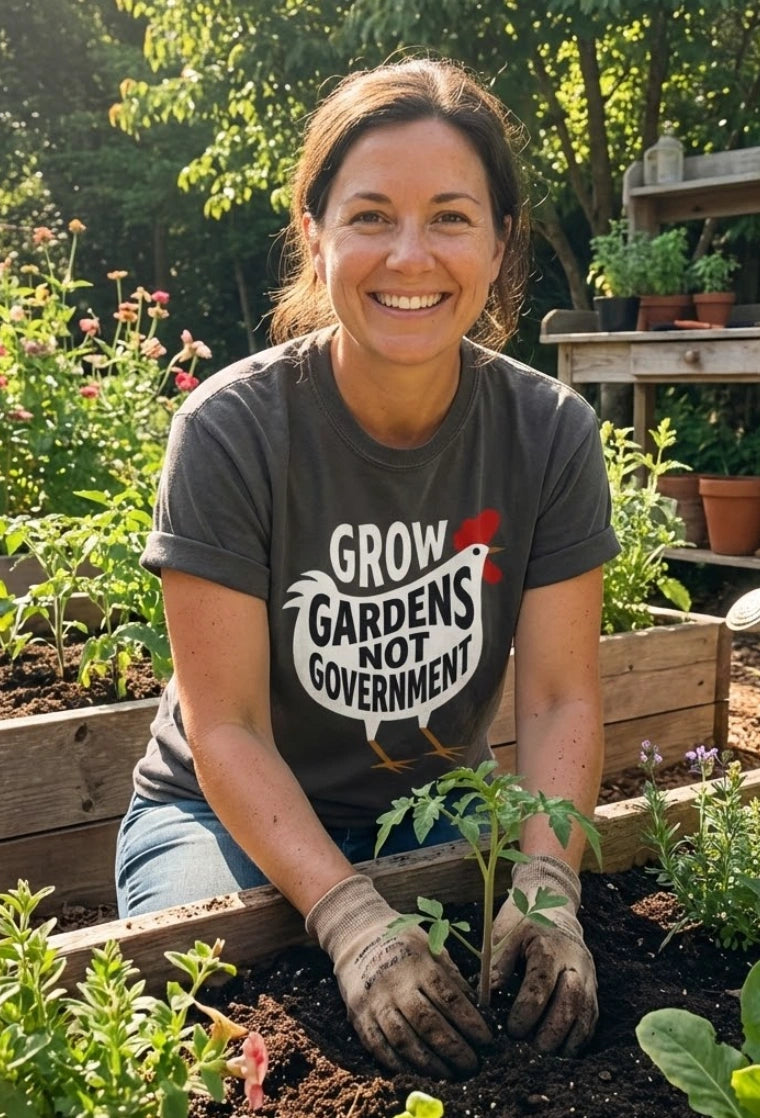 Grow Gardens Not Goverment T-Shirt