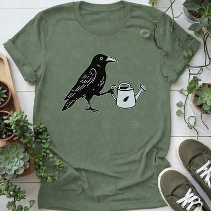 Gardening Crow T-shirt