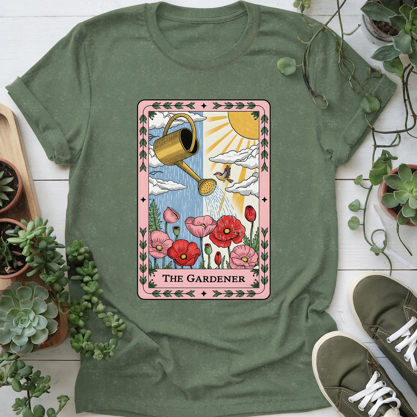Gardener Tarot Card T-Shirt