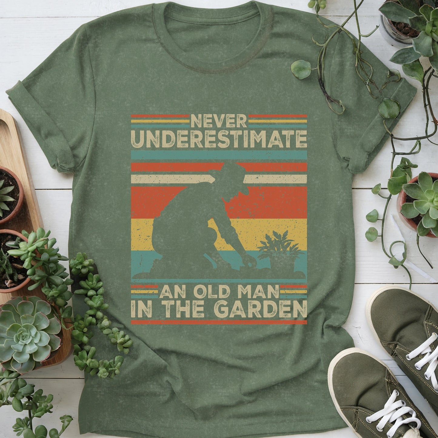 Old Man In The Garden T-Shirt