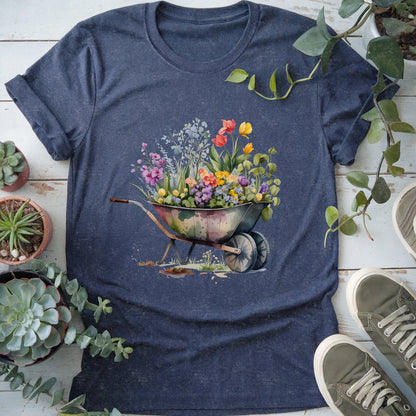 Floral Wheelbarrow T-shirt