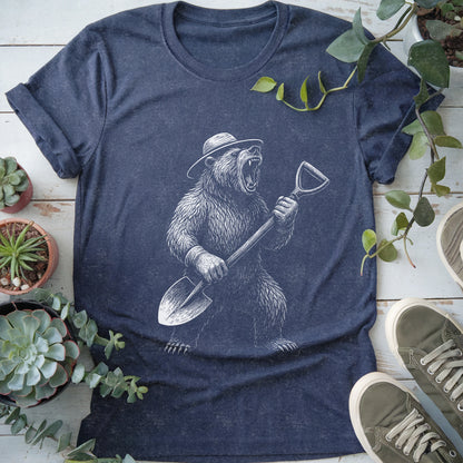 Gardening Bear Rock T-shirt