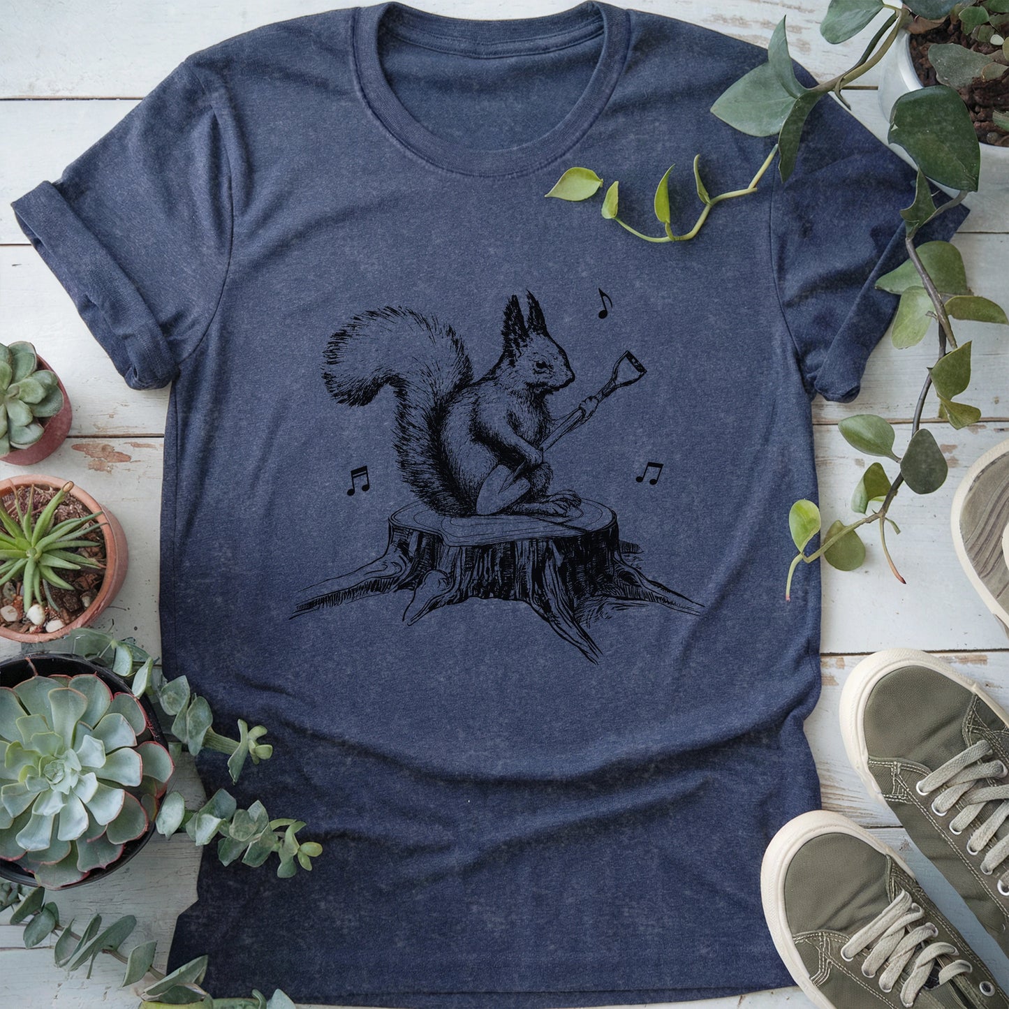Gardening Squirrel T-shirt