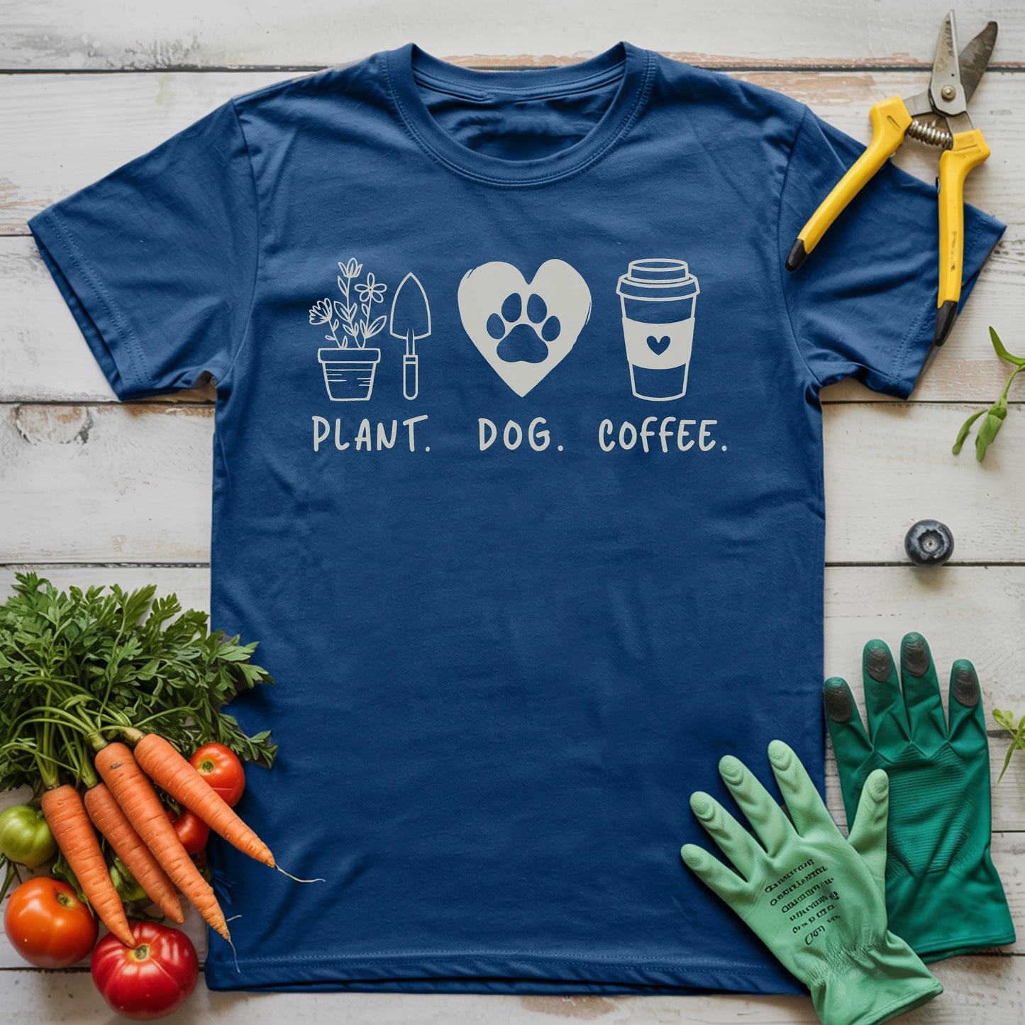 Plants Dog Coffee T-Shirt