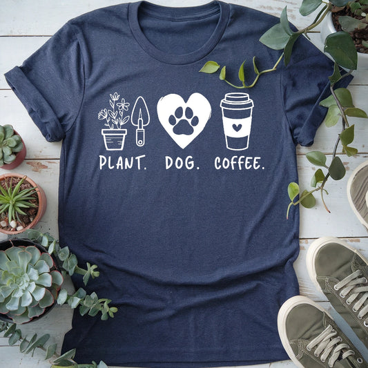 Plants Dog Coffee T-Shirt
