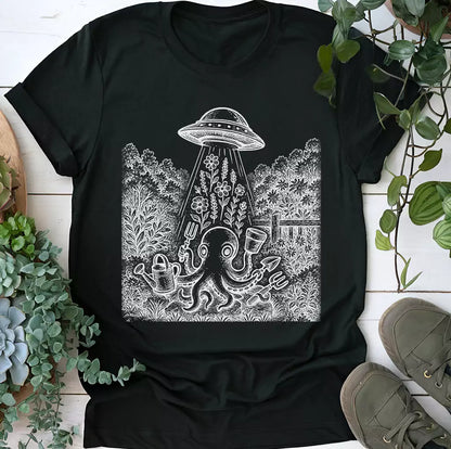 UFO Octopus Garden T-Shirt