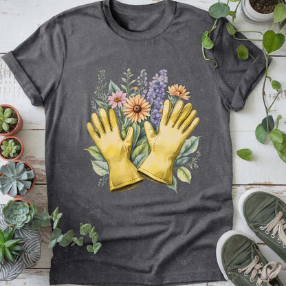 Floral Gardening Gloves T-shirt
