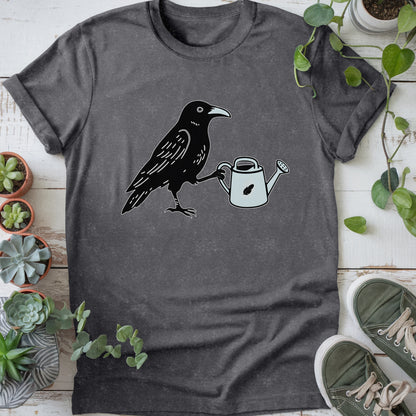 Gardening Crow T-shirt