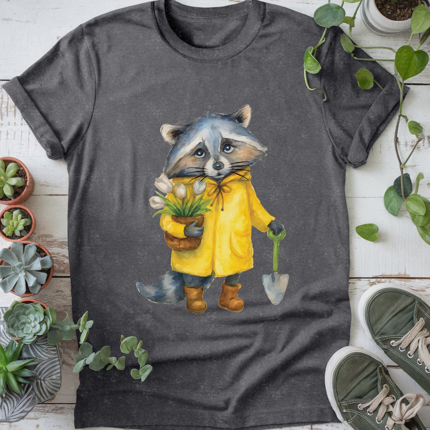 Raccoon Gardener T-shirt