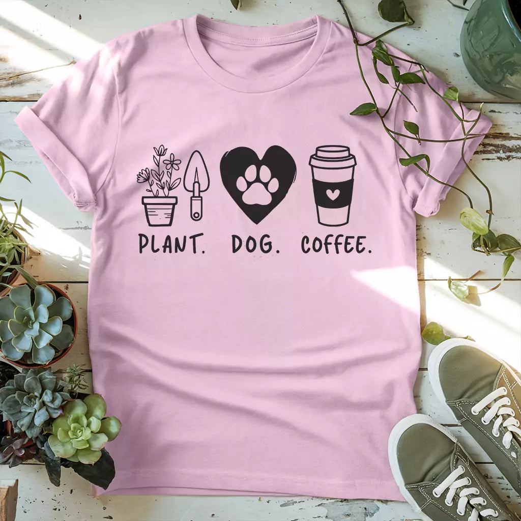 Plants Dog Coffee T-Shirt